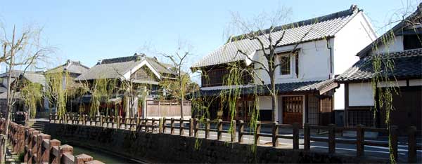 小野川沿い 町並みの写真