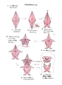 手順3は、胴体のパーツをつくり顔と合体させる説明書です