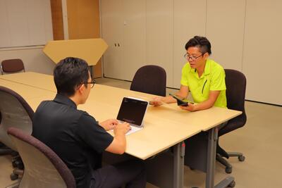 現在依頼が来ている業務等の情報共有