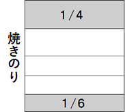 焼きのりの切り方の絵