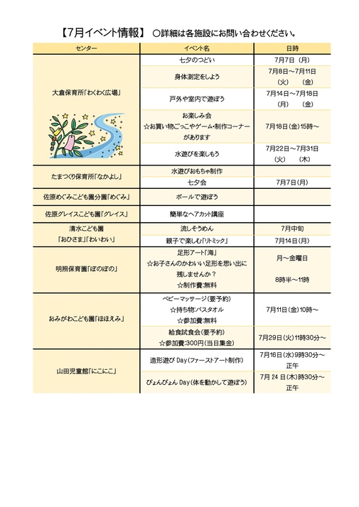 イベント情報