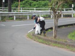 草刈り隊のようす。