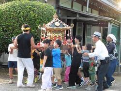 祇園祭のようす。