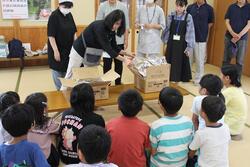 炊き出し訓練のようす