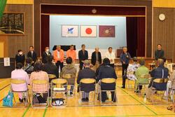 北佐原小学校体育館にて。