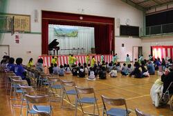 園児の発表のようす