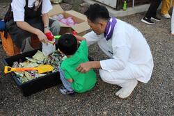 模擬店のようす。