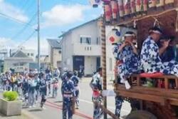 祇園祭のようす。