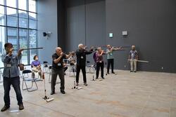 スポーツ吹矢の体験会を開催しました。