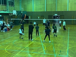 練習のようす。