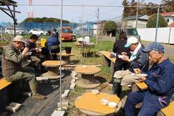 炊き出し訓練のようす