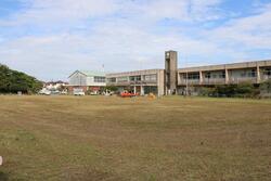 きれいになった校庭。