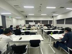 コンパス3階メディアスペースにて。