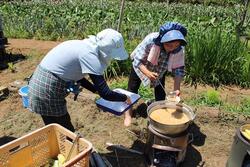 地域の方が作ってくださった豚汁。