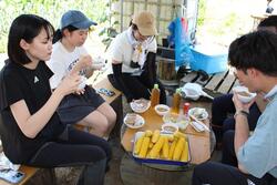 参加した大学生のようす