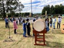 会場の中峰区民センターでのイベント風景