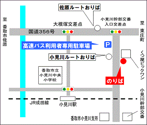 小見川停留所地図