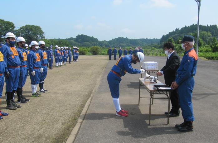 香取支部ポンプ操法大会出場部激励会