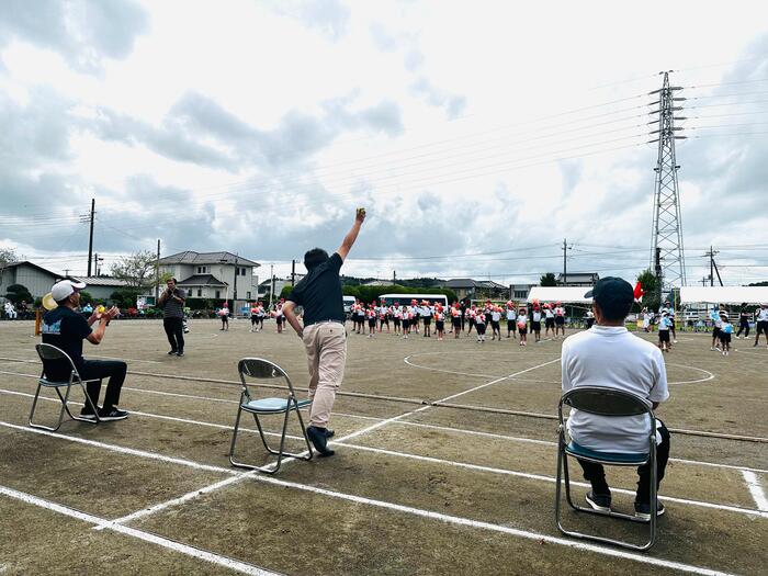 水の郷小学校運動会市長紹介