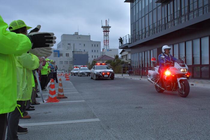 白バイなどの出動