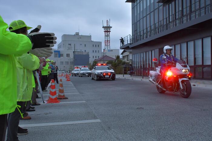 白バイなどの出動