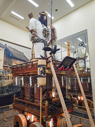 展示されている舩戸区の山車の写真