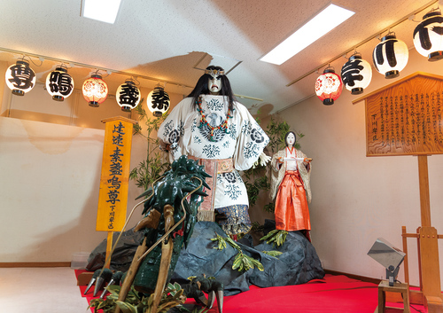 展示されている下川岸区の大人形