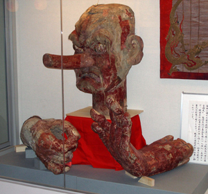 旧関戸町の猿田彦(水郷佐原山車会館に展示)