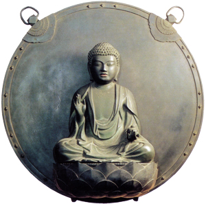 観福寺所蔵の懸仏(薬師如来)