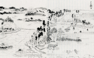 幕末期の樹林寺(「下総名勝図絵」より)