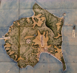 大洲領沿海図(睦月島:現愛媛県松山市)