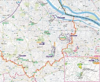 田園空間博物館マップ(香取市くらしのガイドブック2019より抜粋)