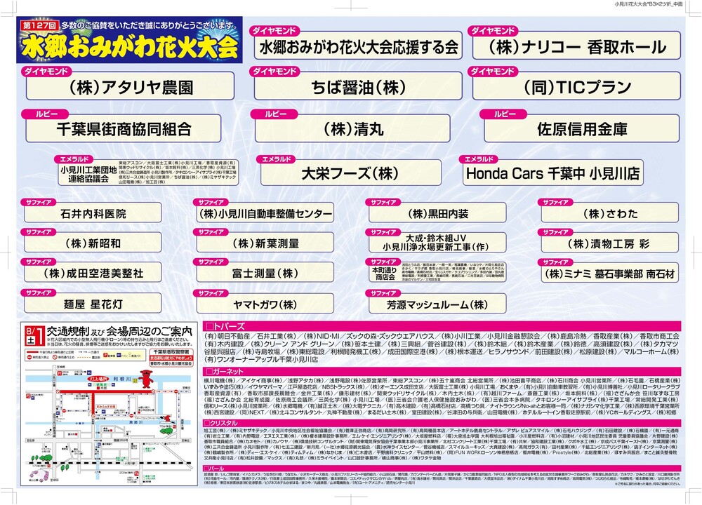 プログラム中面