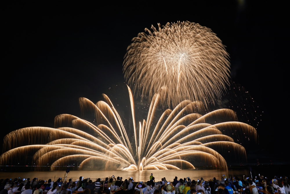 水郷おみがわ花火大会の写真